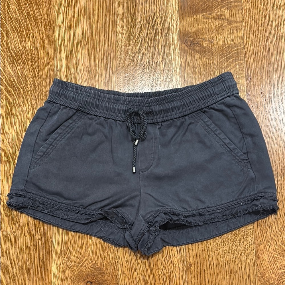 LOFT Black Shorts with Elastic Waistband